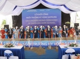 Image: Samsung Hope School initiated construction in Lang Son