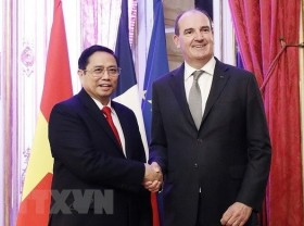Image: Vietnam, France issue joint statement