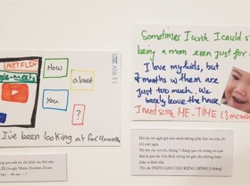 Image: Postcard exhibition encourages sharing emotions about the pandemic