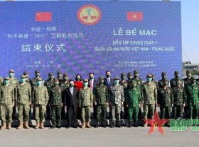 Image: Armies of Vietnam, China wrap up medical relief exercise in Quang Ninh