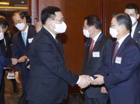 Image: Top legislator meets with leaders of RoK groups