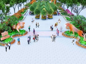 Image: Design of Nguyen Hue flower street for Lunar New Year 2022