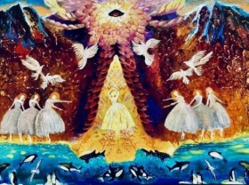 Image: Abstract paintings take art lovers on Voyage to Freedom