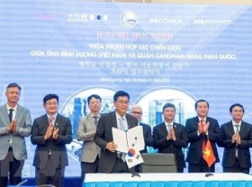 Image: Binh Duong, Gangnam district sign strategic cooperation deal