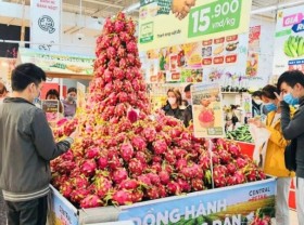 Image: Supermarkets support farmers to sell dragon fruit
