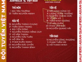 Image: Mr. Park closes the checklist of 23 Vietnamese gamers dealing with Australia