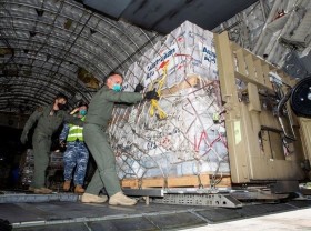 Image: COVID disrupts aid flight to tsunami-hit Tonga