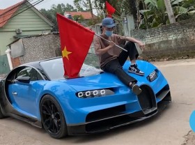 Image: Clever car fanatics make a backyard Bugatti Chiron