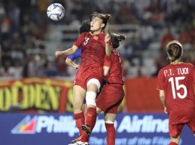 Image: Shut-up of midfielder Chuong Thi Kieu’s lovely header hitting Taiwan’s internet