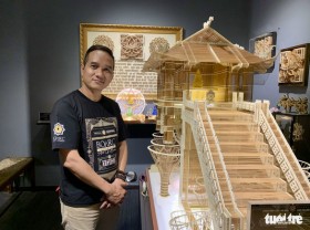 Image: This Vietnamese architect is transforming 27,000 toothpicks into stunning mandala