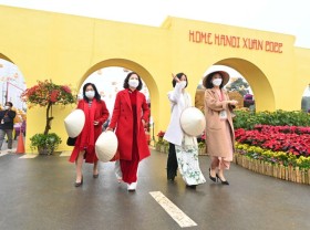 Image: Impressive numbers on flower street 20,000 m2 West of Hanoi