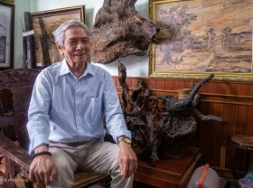 Image: 40 years of painting with dried banana peels