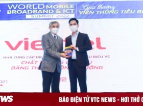 Image: Viettel won the award for the quality of mobile broadband service