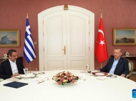 Image: Turkish president, Greek PM vow to boost cooperation "despite disagreements"