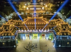 Image: Hue Imperial Citadel to open night street zone from April 22