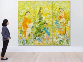 Image: Late painter breaks his own record at auction