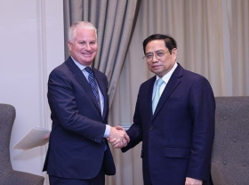 Image: Vietnamese PM receives leaders of US companies in New York