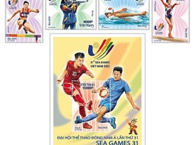 Image: SEA Games stamp collection launched in capital city