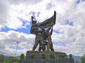 Image: Check-in points when coming to Dien Bien Phu