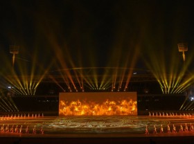 Image: Rehearsal of the opening ceremony of the 31st SEA Games