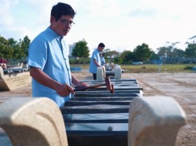 Image: Trà Vinh’s lithophones set national record