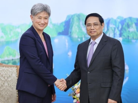 Image: Leaders receive Australian Minister of Foreign Affairs
