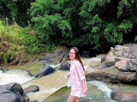Image: Check-in stream, waterfall near Ho Chi Minh City