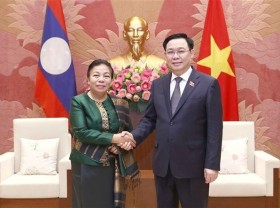 Image: Vietnamese NA willing to support Laos in personnel training: Top legislator