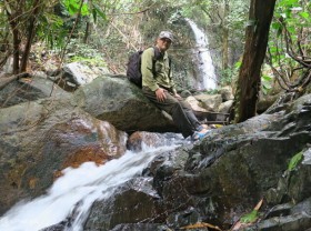 Image: Song Mon Waterfall is hidden in the deep forest
