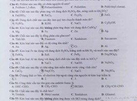 Image: The official reply to the Chemistry topic graduating from highschool in 2022 of the Ministry of Schooling and Coaching