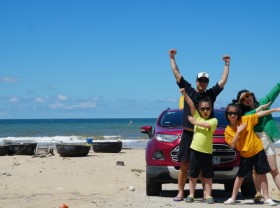 Image: Experience going to Thien Cam beach by the self-driving car