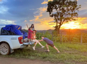 Image: Family in the city. Ho Chi Minh City drove a pickup truck more than 10,000 km across 3 Indochina countries: 45 unforgettable days
