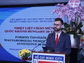 Image: Ho Chi Minh City get-together marks National Day of Hungary
