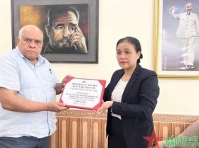 Image: Letter calls for donations to Cuban people