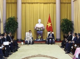 Image: President hosts former Special Ambassador for Vietnam-Japan