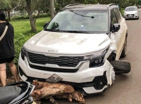 Image: The feminine driver “ma males” drove the automotive to blow up, run away in Binh Phuoc was fined a big amount of cash