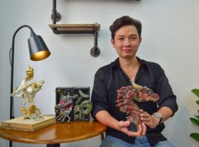 Image: Vietnamese man sculpts impressive mythical creatures from clay