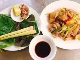 Image: Buffalo meat with leaves – A rustic specialty that is famous near and far of the Quang Tri people