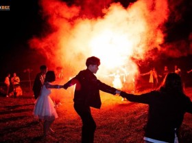 Image: The homestay organizes a great party for visitors on Halloween