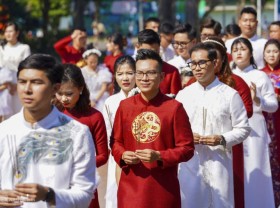Image: Mass wedding of 18 couples in the capital