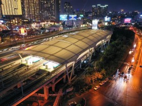 Image: The appearance of the largest elevated station in Metro No. 1