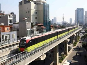 Image: Elevated section of Nhon-Hanoi Station metro line to be tested in December