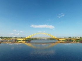 Image: Hue starts work on VND2.3-trillion bridge over Huong River