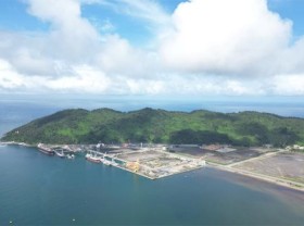 Image: Container transport route at Chan May port put into operation