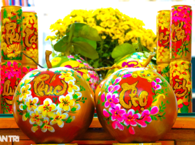 Image: Tay Do teacher shows off her talent to “make up” for Tet fruits, everyone will love them when they see them