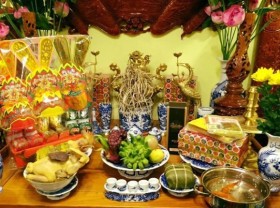 Image: Where to place the worshiping tray for Ong Cong and Ong Tao in the house?