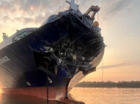 Image: Cargo ships collide in Can Gio