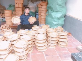 Image: The young man uses this to knit items, some of which are sold for several million