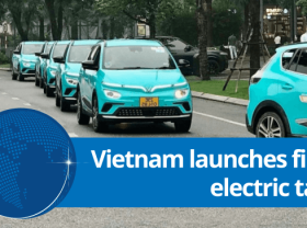 Image: The first electric taxi in Vietnam has been launched