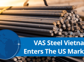 Image: Successfully exporting the first commercial steel batch to the US, VAS Group set a new milestone on its 25-year development journey